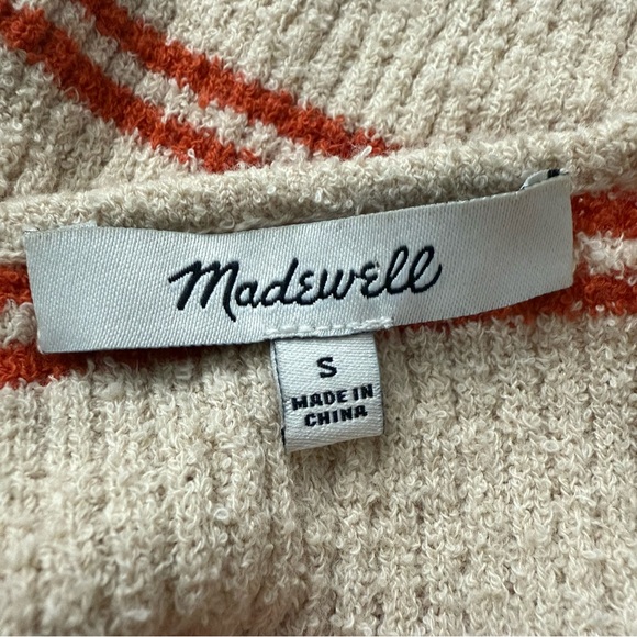MADEWELL Kingston Button-Front Sweater Tank in Stripe Size Small - Picture 7 of 8